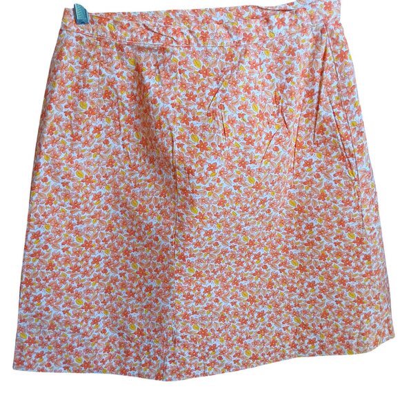 28" 1OF1 Handmade Vintage Floral A-Line Skirt Pleats & Side Zipper 1960's Granny - Picture 3 of 5